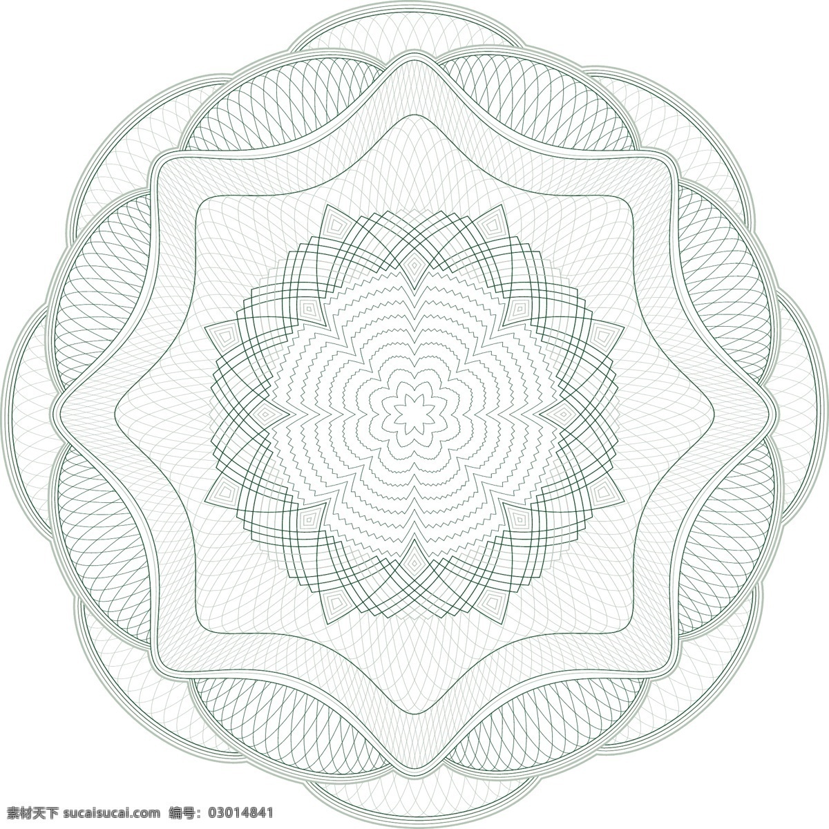 防伪花纹 防伪图案 对称图案 线条 连结环元素 网纹 背景底纹 矢量 底纹边框