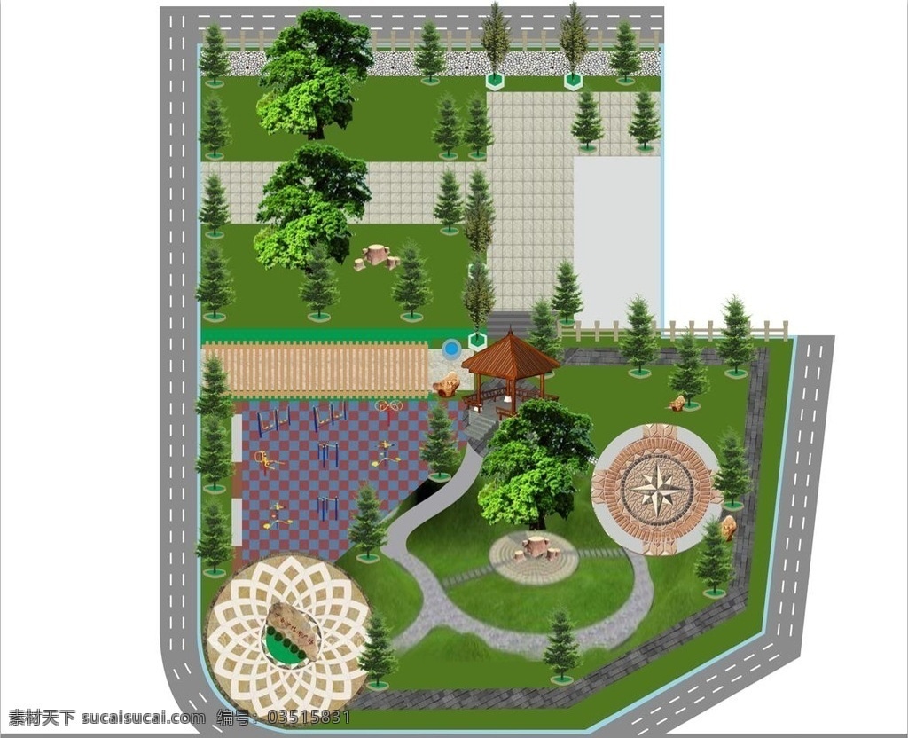 乡镇园林设计 乡镇 社区 园林设计 绿化工程 花坛设计 自然景观 建筑园林