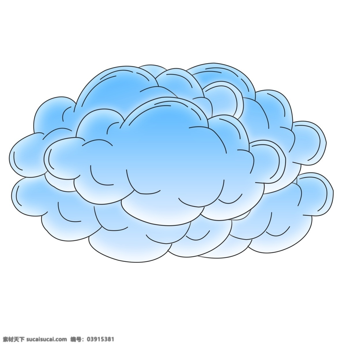 卡通 装饰 云朵 元素 装饰图案 漂浮 装饰云朵 漂浮云朵 卡通装饰 一朵云 蓝色云朵 蘑菇云