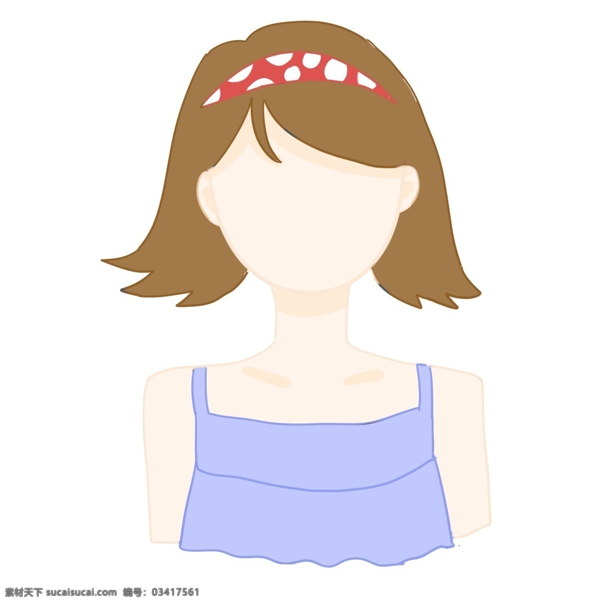 女性人物 女性 可爱 手绘 卡通 简洁 人物