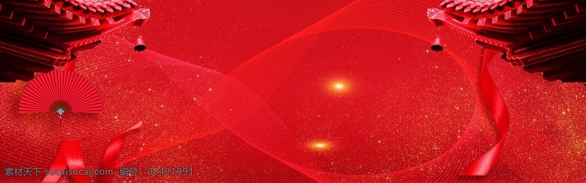 中秋 团圆 喜庆 红色 大气 banner 背景 中秋节 可爱 中秋团圆 月亮 欢乐