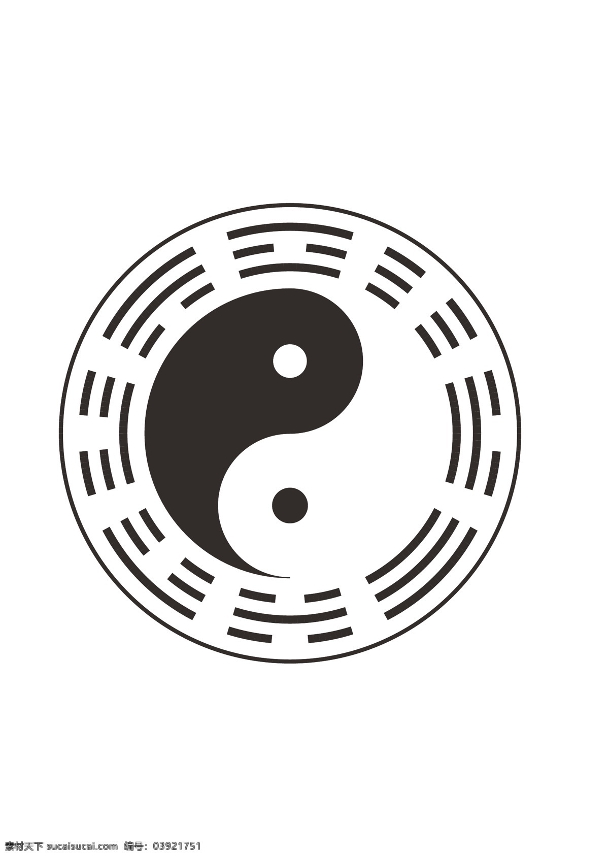 圆形 后天 太极 八卦图 八卦 后天太极图 太极八卦 标志图标 其他图标