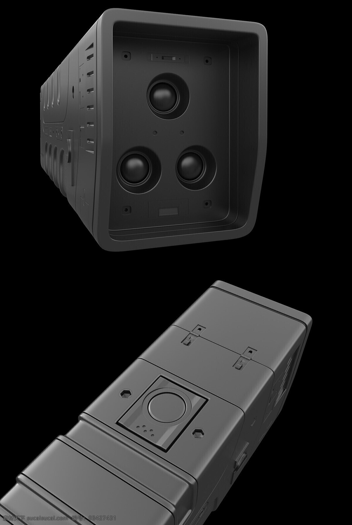 3d建模 产品 灯 概念设计 光照 黑色 模型 高科技 科幻 手电筒