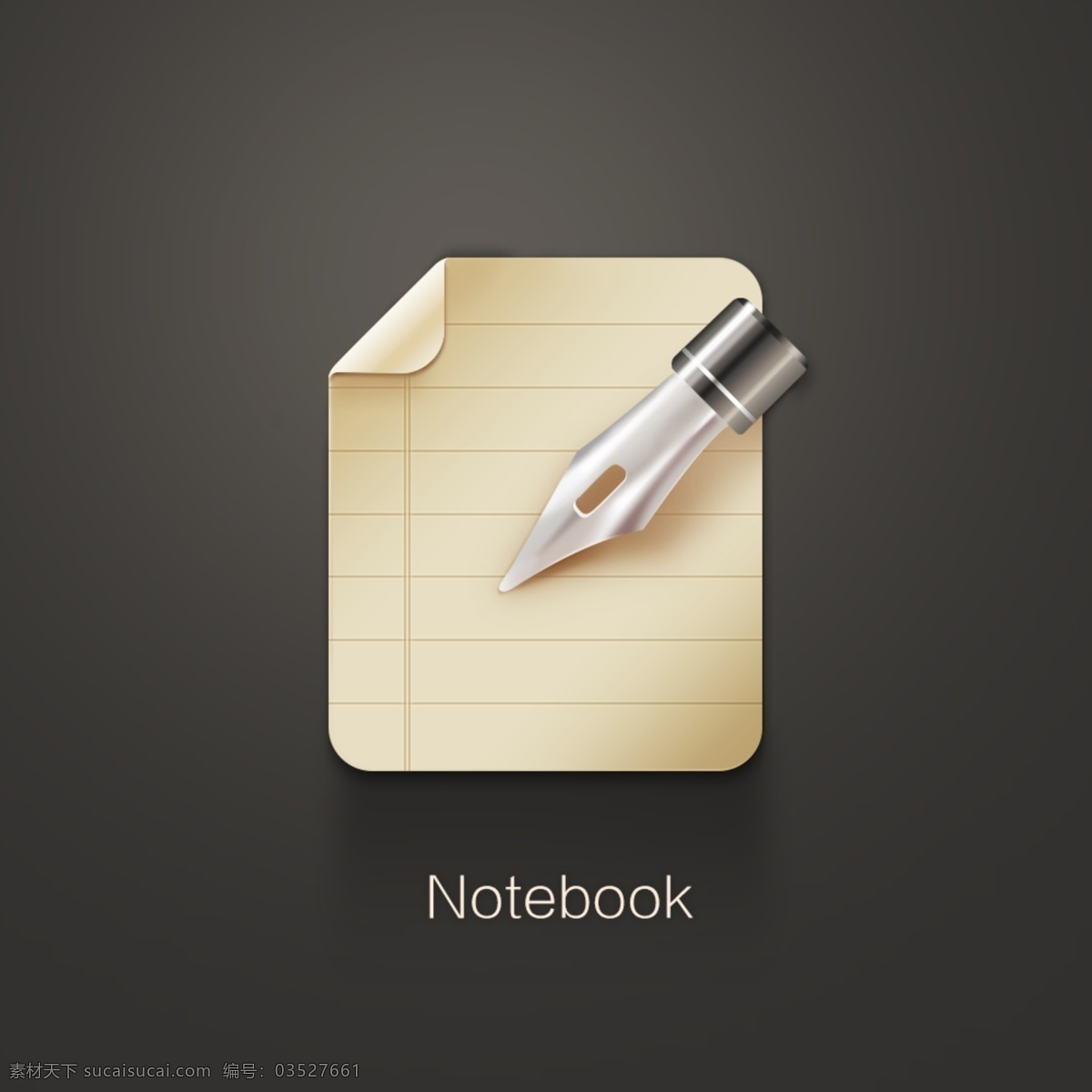 notebook 图标 钢笔 记事本 纸 手机 app app图标