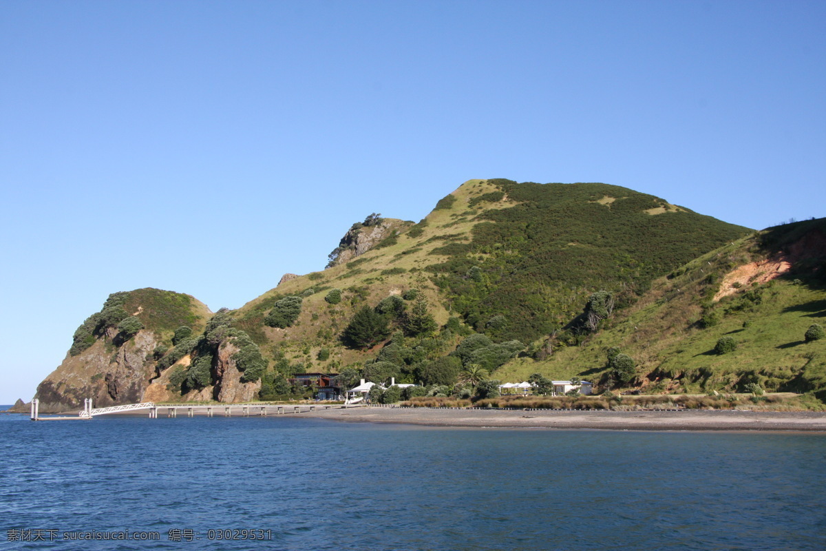 海岛 大海 岛 岛屿 度假 风光 国外旅游 海岸 海边 海滩 海水 海浪 蓝天 天空 旅游 新西兰 自然风景 旅游摄影