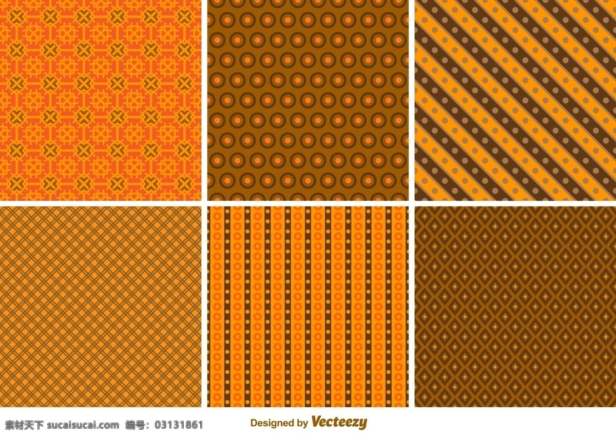 花纹 设计图 彩色 橙色 矢量图 其他矢量图