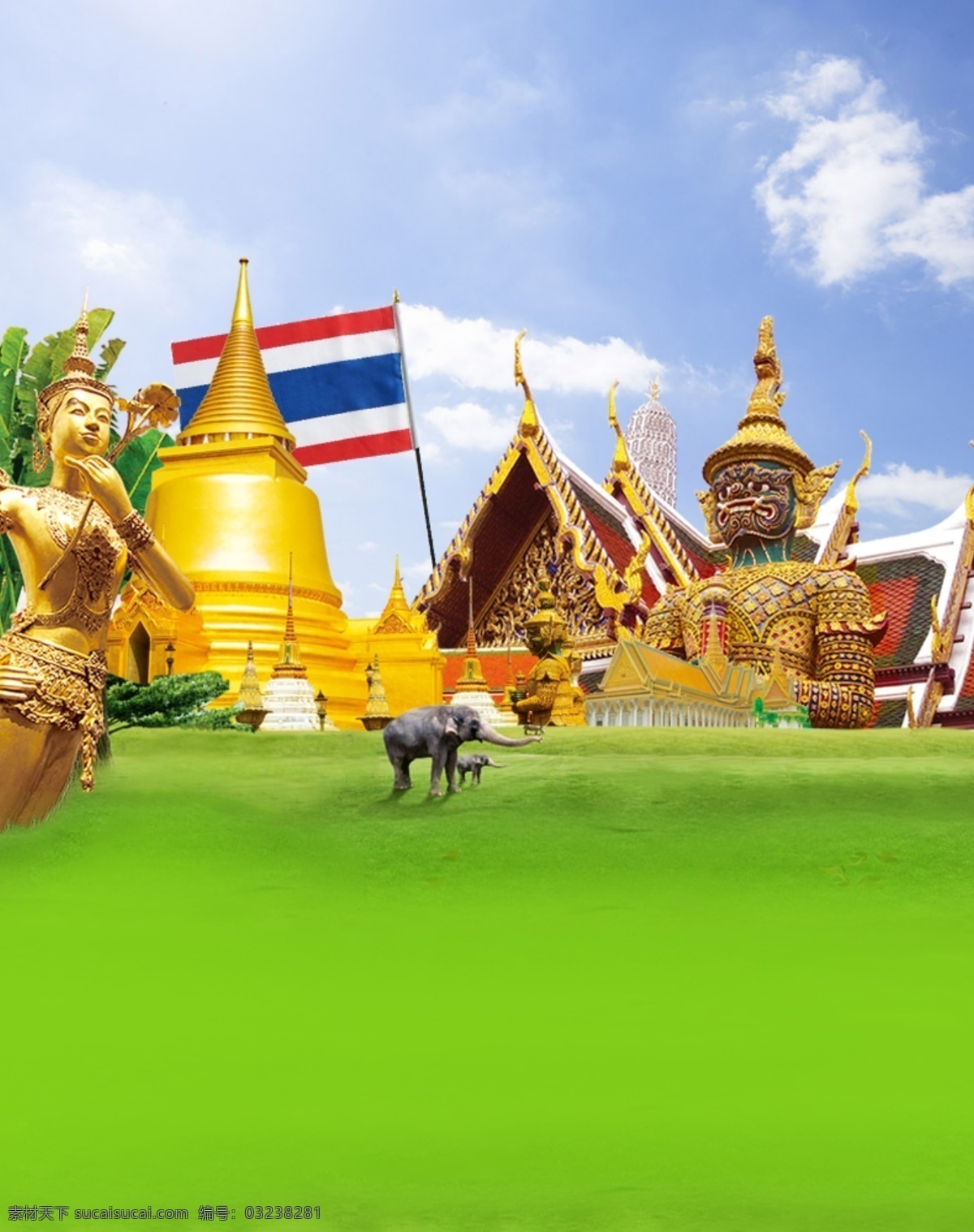 泰国素材下载 泰国 清迈 泰国元素 泰国素材 绿色