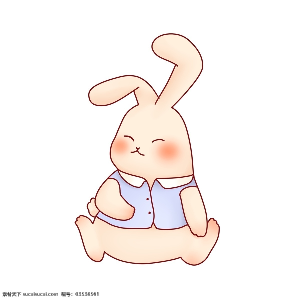 清新 甜美 可爱 拟人化 小 兔子 小兔子 动物 服装 儿童插画 耳朵 兔耳朵 萌 少女风