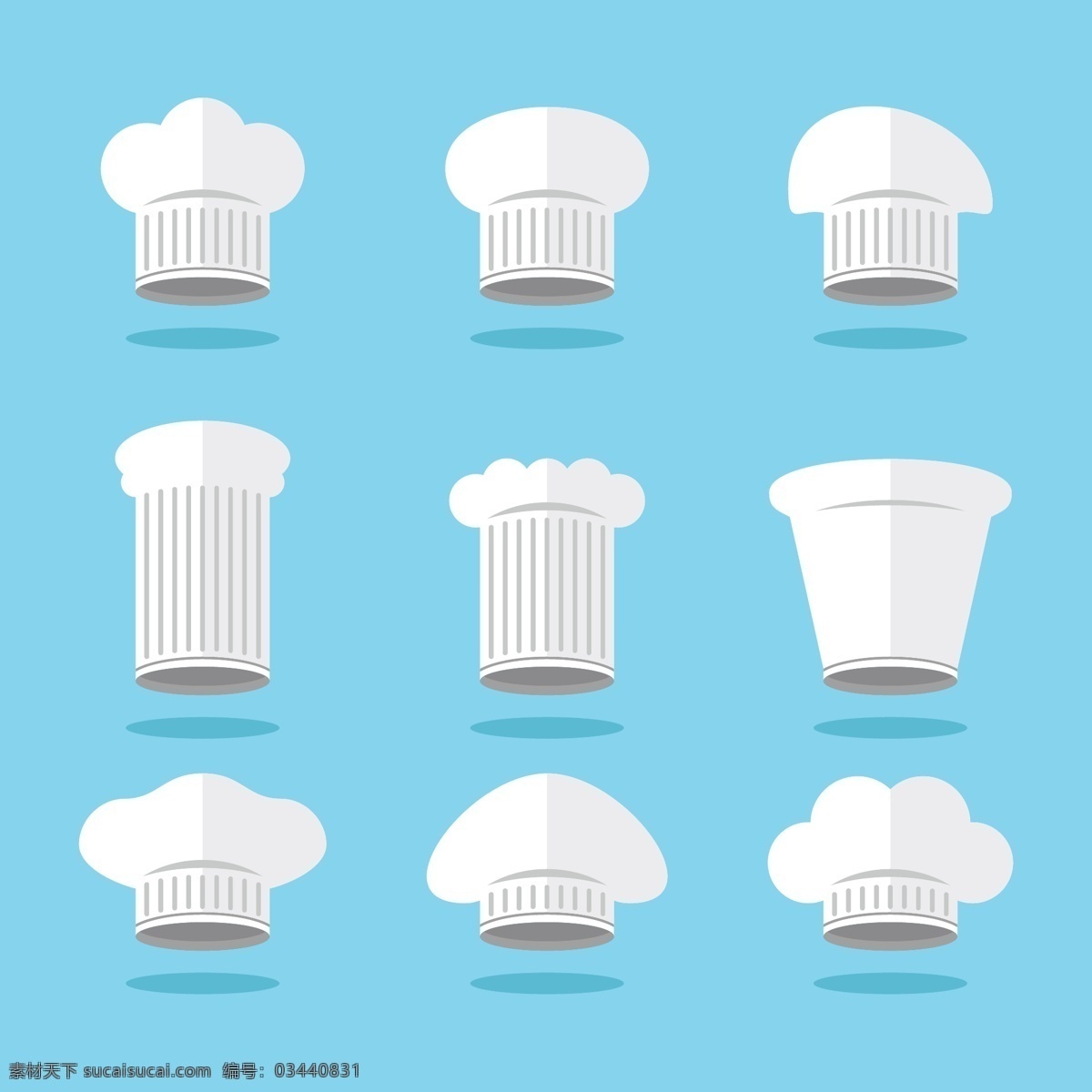 款 白色 厨师 帽 矢量 帽子 厨师帽 扁平化 白色厨师帽 厨师帽设计 包装设计
