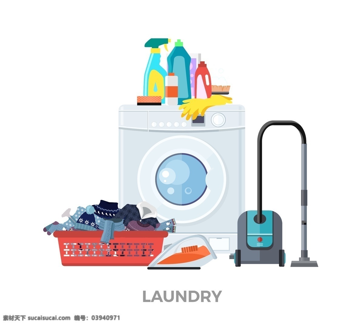 洗衣机 清洗 清洁 洗衣服 搞卫生 共享素材