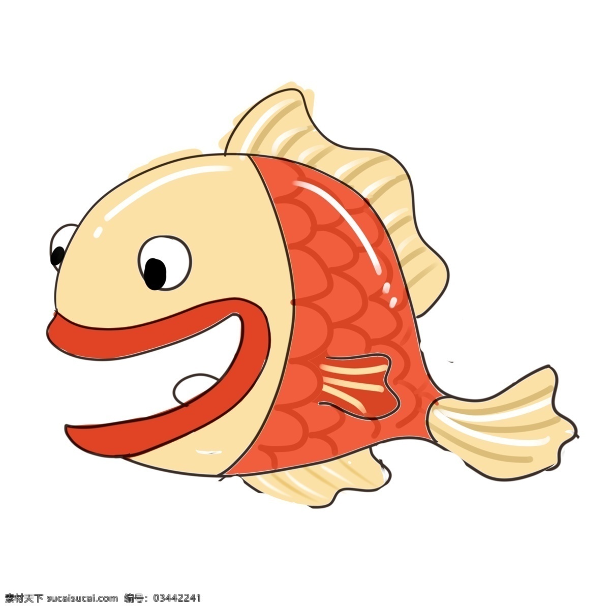 可爱 小鱼 动物 卡通 透明 可爱小鱼 免抠元素 透明素材 装饰元素