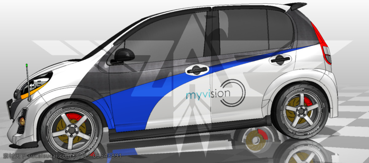 myvi 最好 3d 车 马来西亚 zafsdesign perodua 最好的 自由的 grabcad 3d模型素材 其他3d模型
