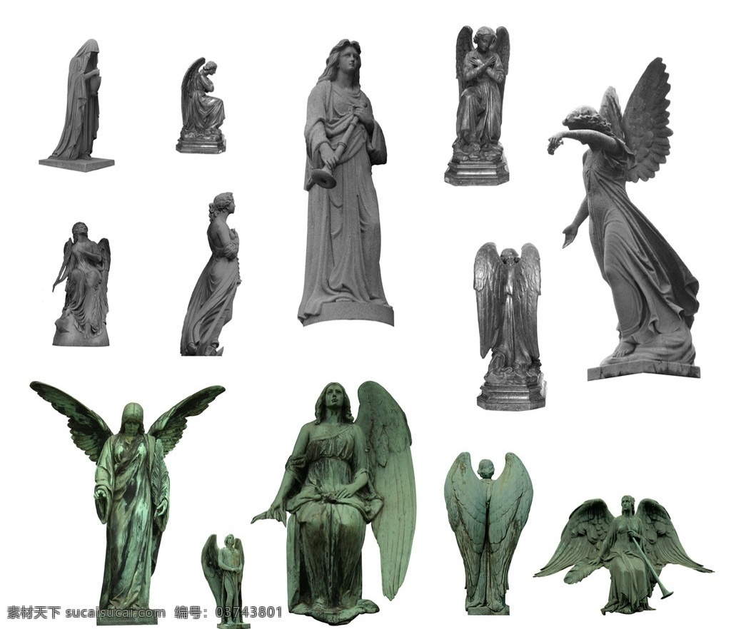 欧式雕像 分层 设计素材 雕塑 人物雕像 女神雕像 雕像分层素材 设计元素 psd素材 集 源文件