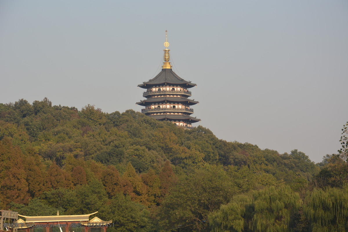 西湖雷峰塔 杭州西湖 杭州雷峰塔 西湖景点 杭州景点 杭州风景 国内旅游 旅游摄影 灰色