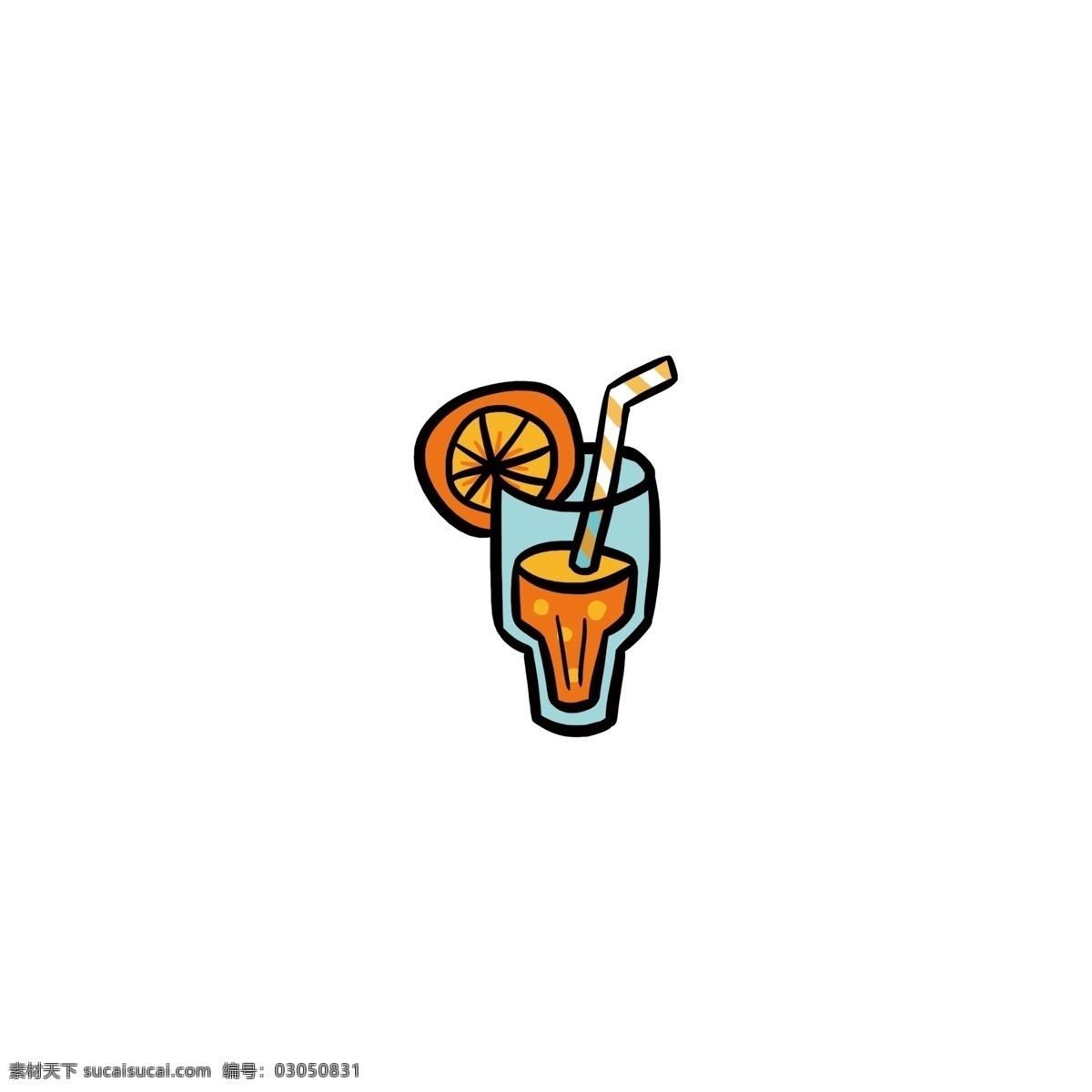 可爱 卡通 夏天 果汁 手绘 食物 图标 元素 美食 橙汁 冷饮 小吃 酒水 设计元素 原创 柠檬 饮料 餐厅 饭店