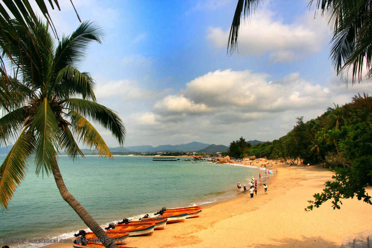 海南 风景 海水 蓝天 旅游 三亚 山水风景 树 南 游艇 自然景观 生活 旅游餐饮