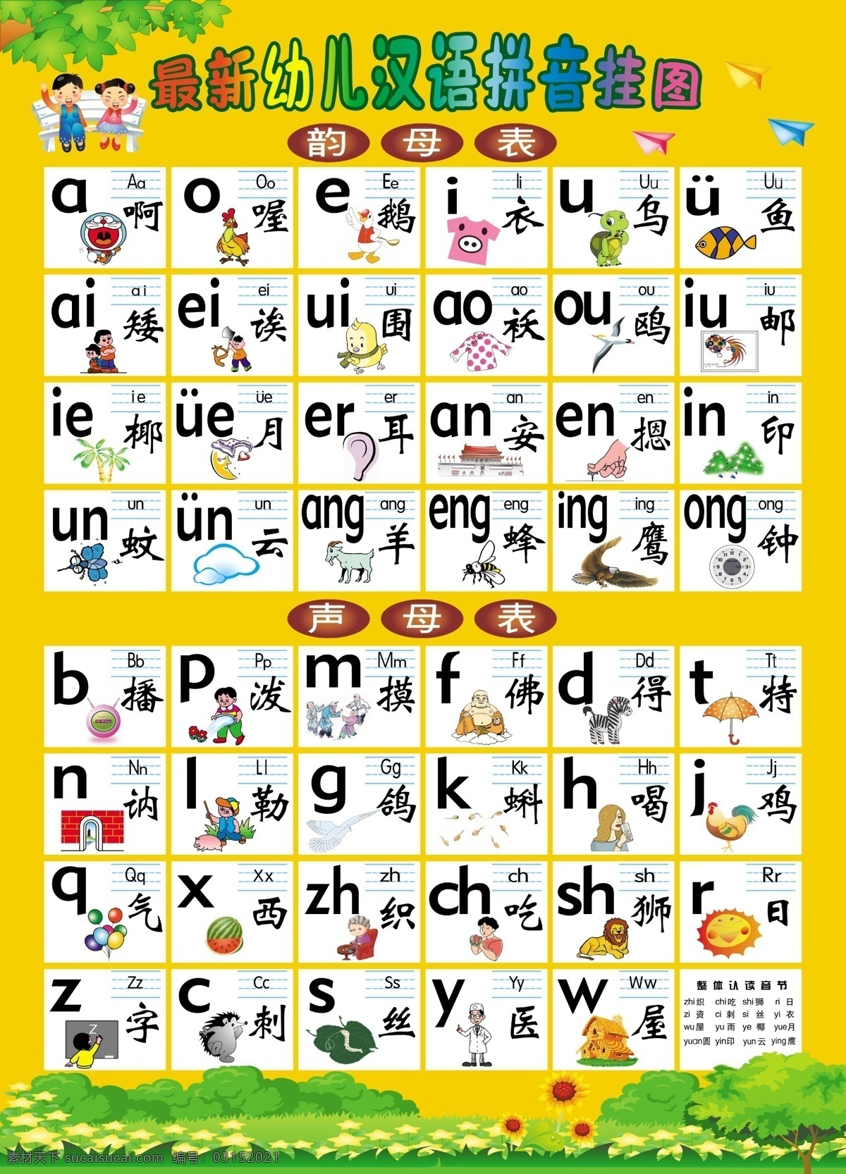 幼儿 拼音 挂图 psd素材 分层素材 图片模板 小学 学习 字画 字母 幼儿拼音 声母表 学习贴纸 声母 psd源文件