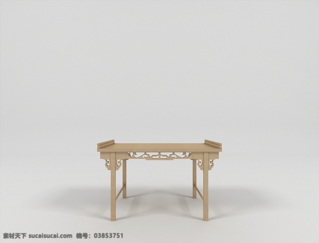中式桌子 桌子 中式 书桌 书法桌 茶艺桌 学生桌 书法 3d设计 室内模型 max