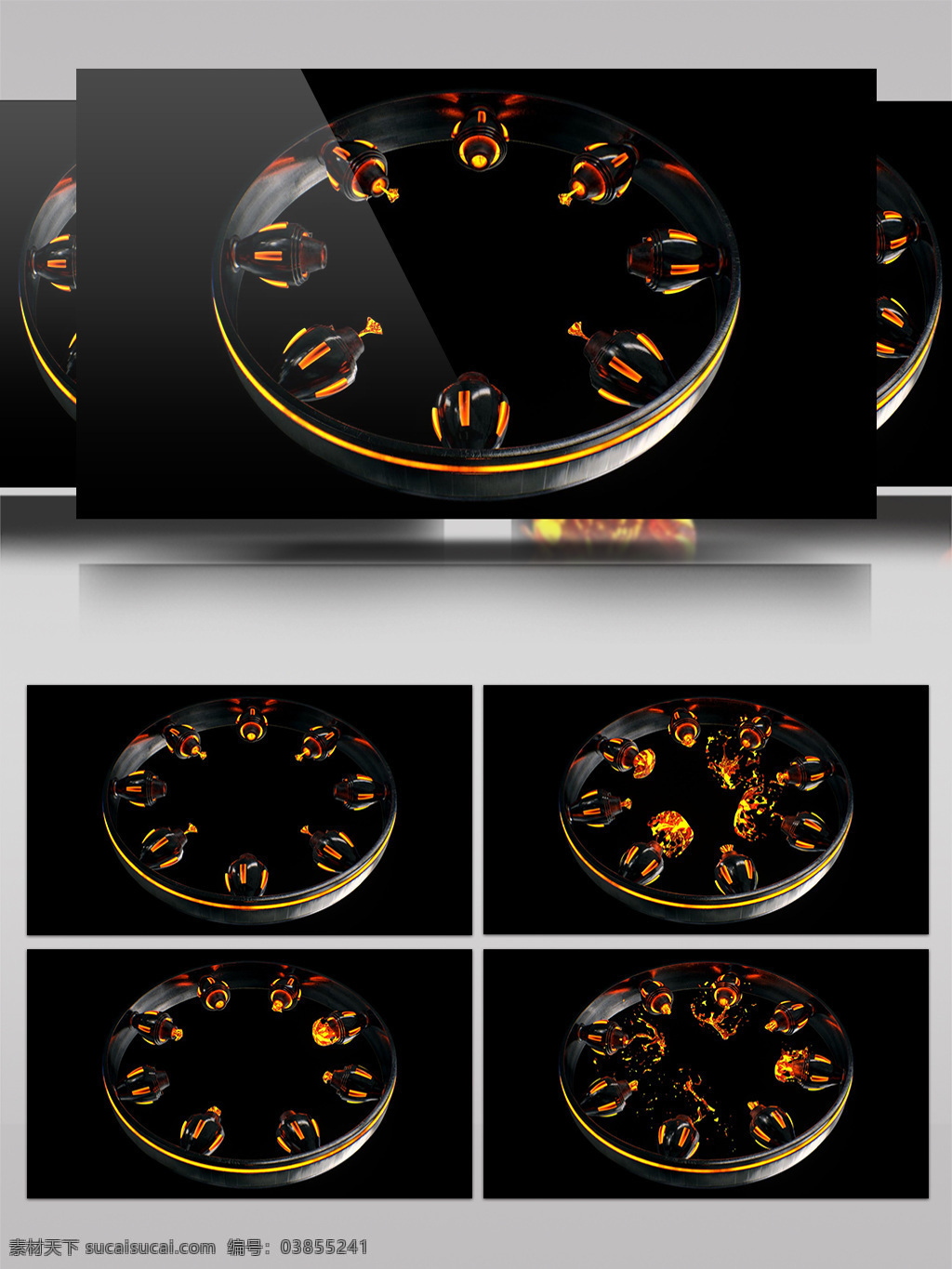 黄色 光标 视频 金色灯光 圆环手表 华丽金色 三维动态类 几何魔法 空间几何变换 3d视频素材 特效视频素材