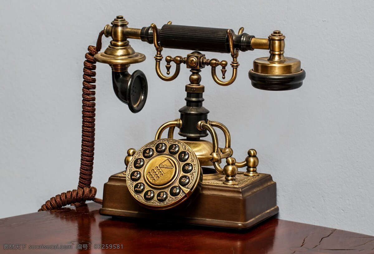 老式电话机 通讯工具 电话 座机 生活意境摄影 生活百科 生活素材