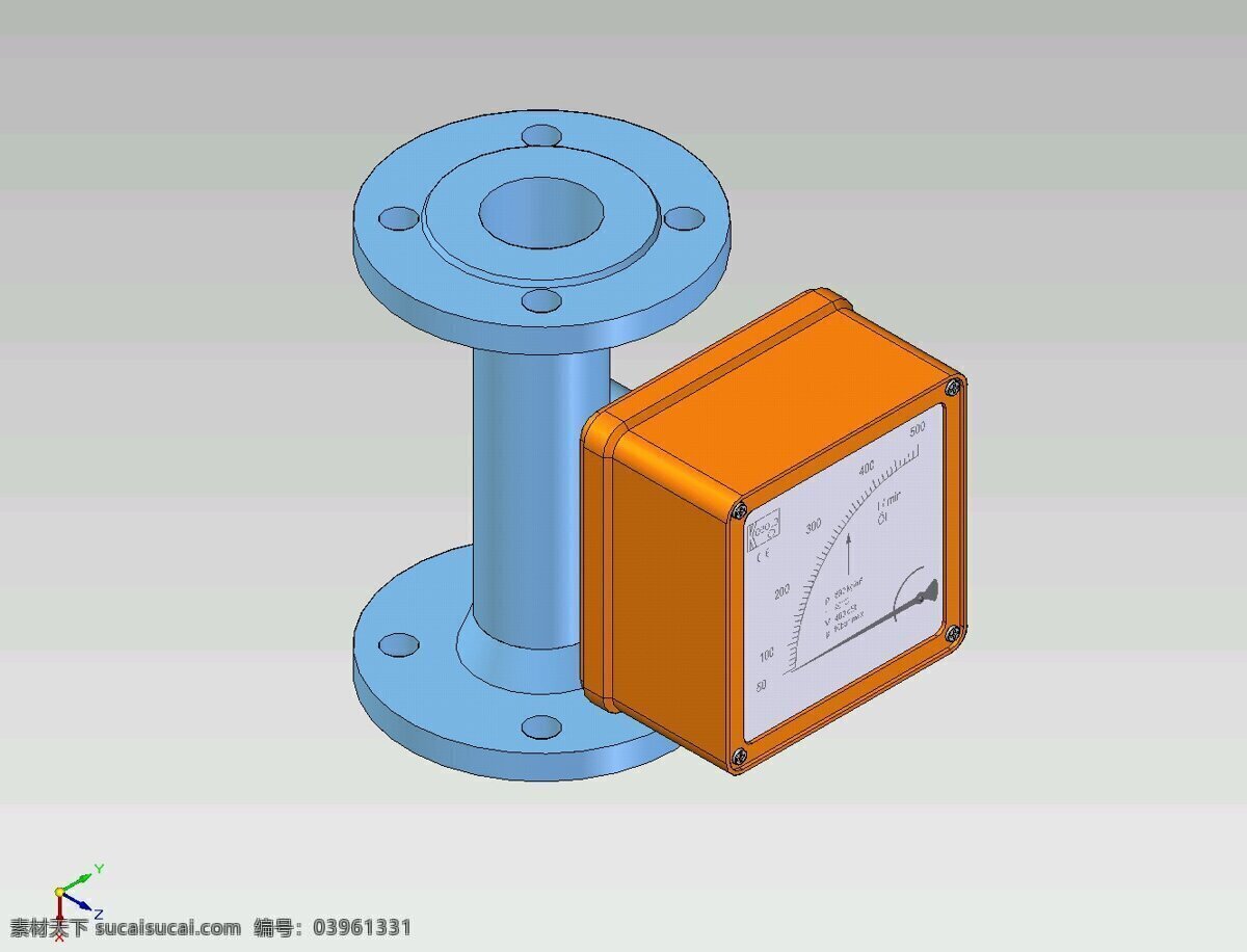 流量计 dn 米 流 类型 小鬼 列弗 3d模型素材 电器模型