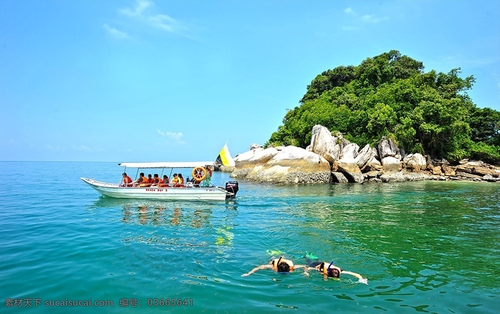 海岛旅游 海岛 海水 热带 东南亚 旅游 游泳 游客 坐船 快艇 海滩 景物照片 旅游摄影 国外旅游