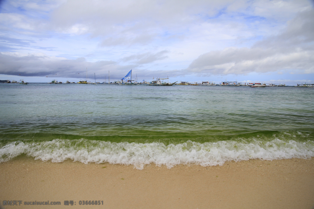 海水 菲律宾 长滩岛 旅游 海滩 沙滩 蓝天 白云 热带 东南亚 海岛 大海 海浪 潮水 碧海 国外旅游 旅游摄影