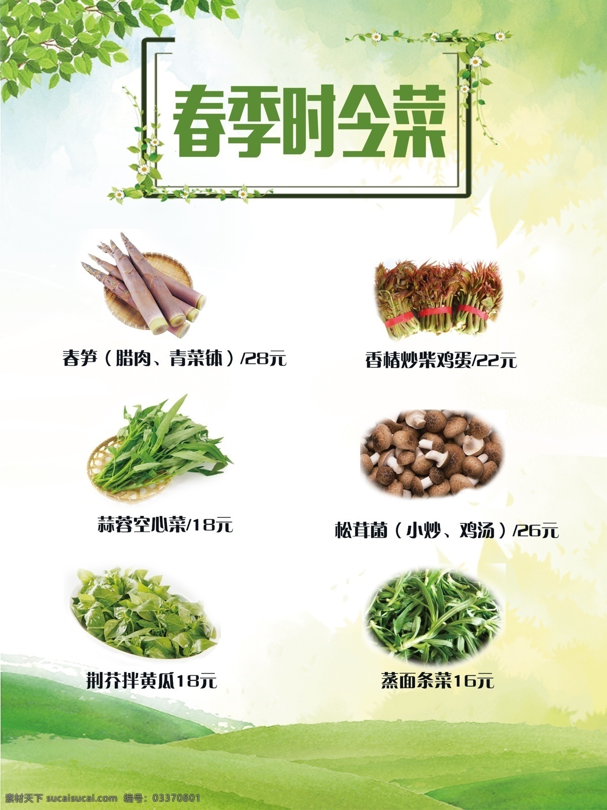 春季时令菜 春季 菜品 时令菜 清凉 绿色