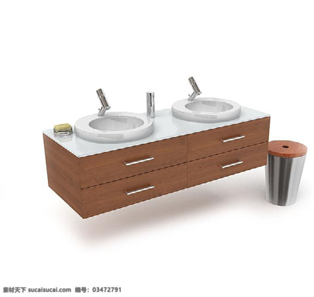 浴室 洗手台 卫 浴柜 3d 模型 时尚洗手台 3d模型 模型素材 现代风格 精美洁具 柜子 精美洗手台