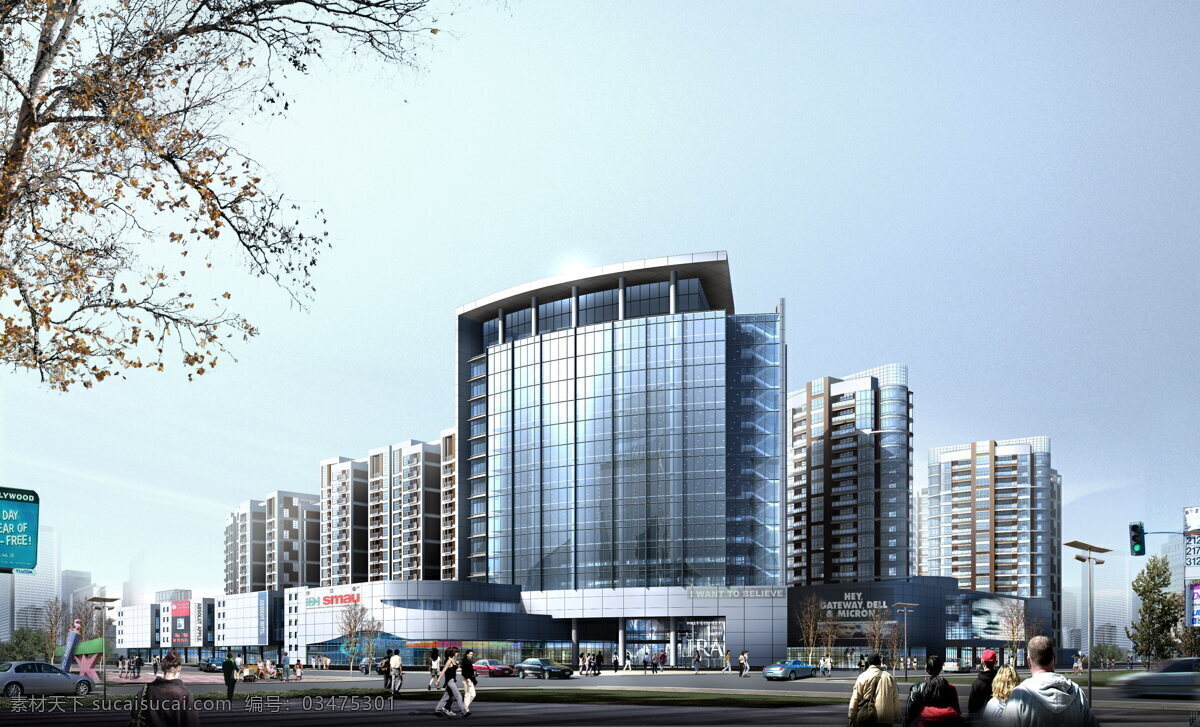 公共 建筑设计 效果图 设计素材 公共建筑 建筑装饰 白色