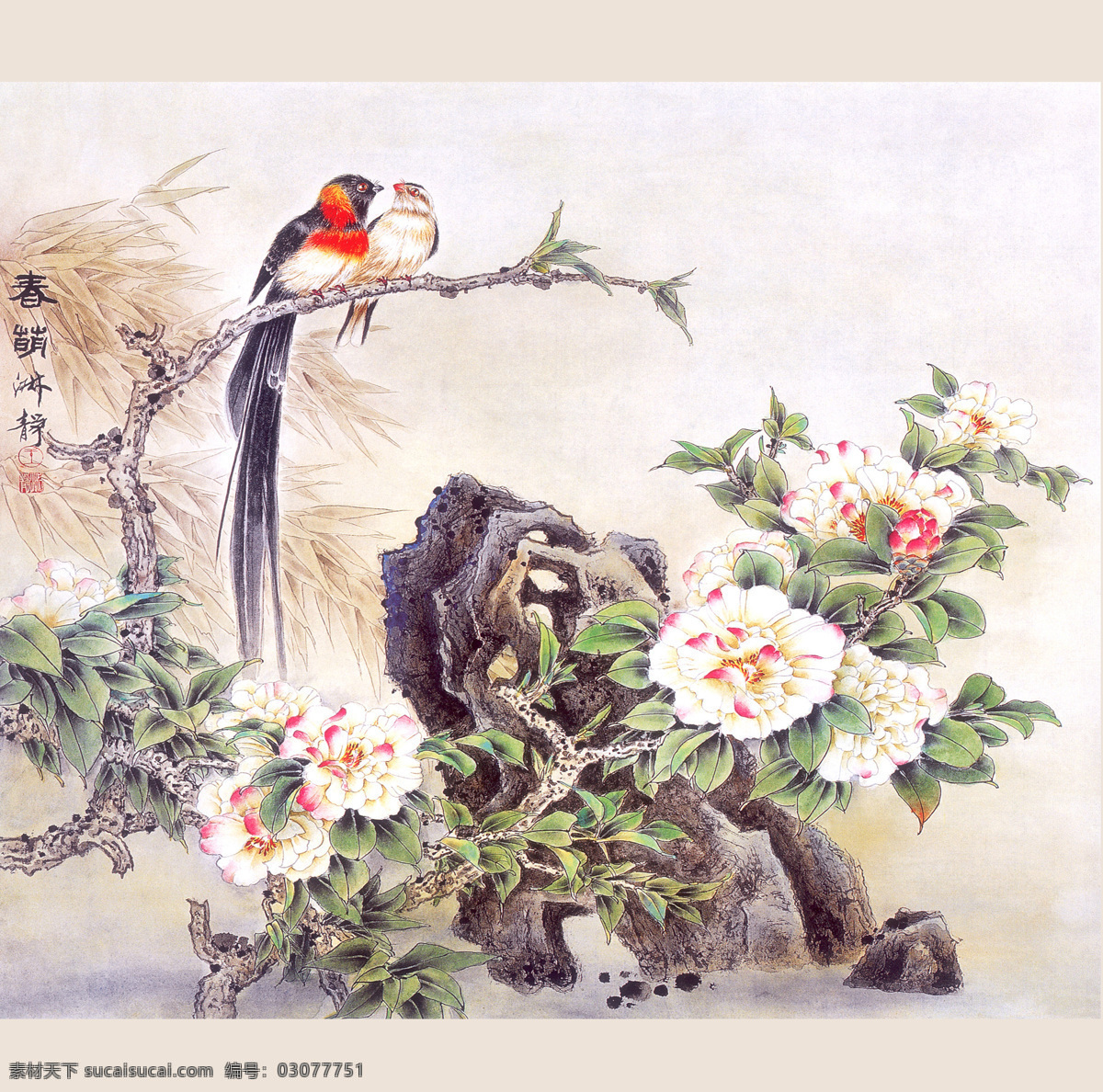 国画 花鸟 图 壁画 花鸟国画 牡丹 大型工笔画 国画花鸟图 家居装饰素材 山水风景画