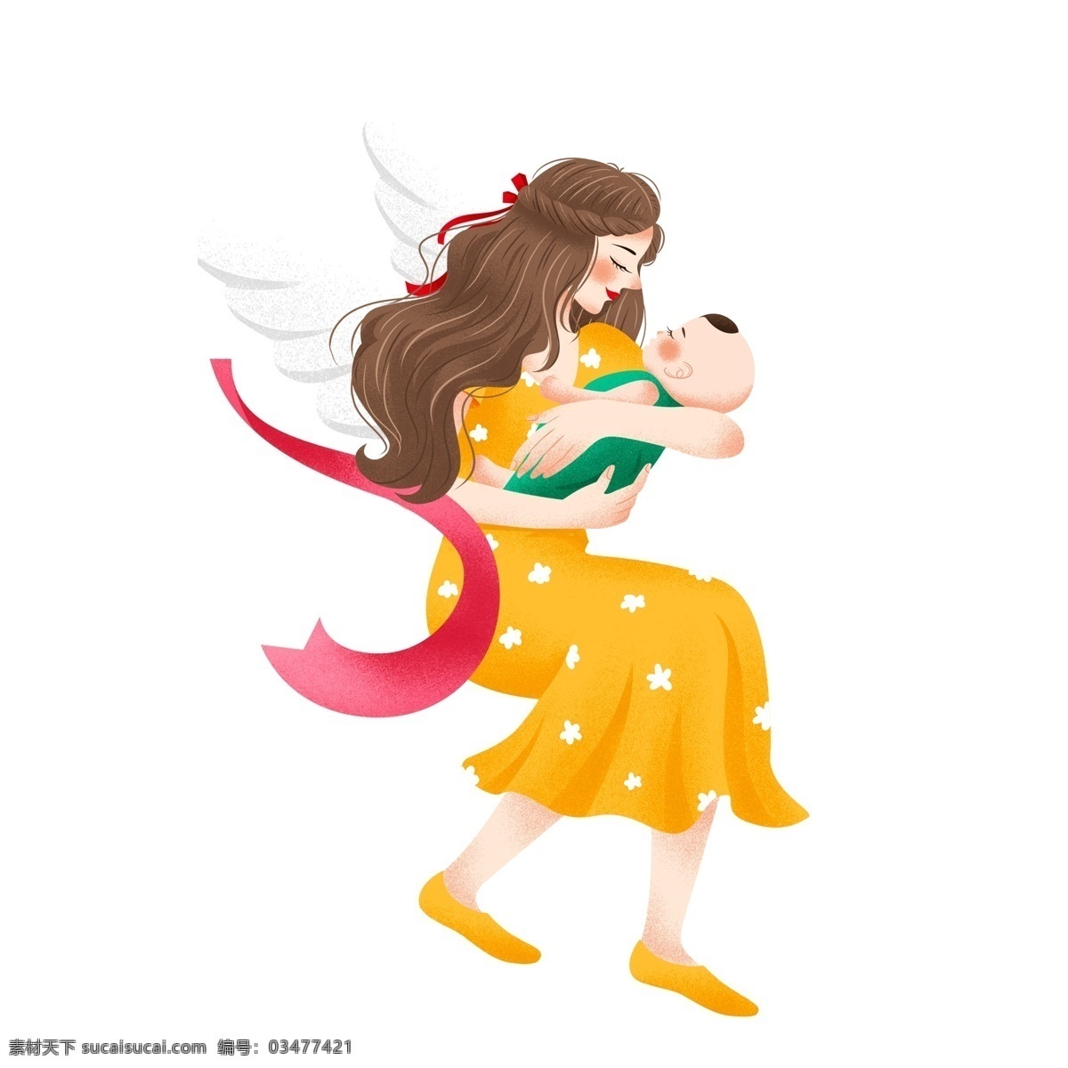 抱 孩子 妈妈 母亲节 图案 母亲节图案 人物 母亲节人物 人物图案 卡通人物 元素设计 创意元素 手绘元素 免抠元素