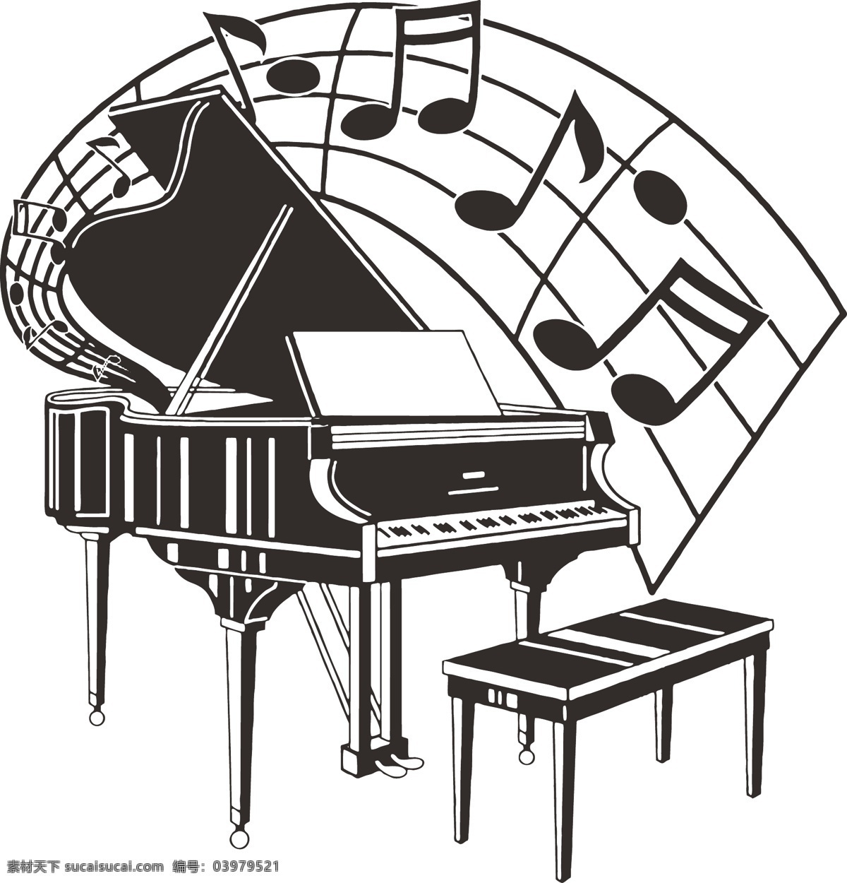 钢琴 琴 行 音乐 可编辑 琴行 音乐素材 矢量图 其他矢量图