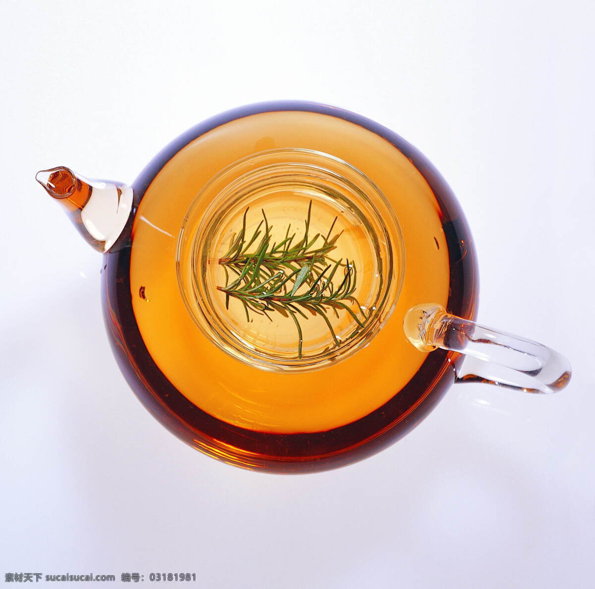 茶叶 玻璃杯中花 茶道 玻璃杯 白色