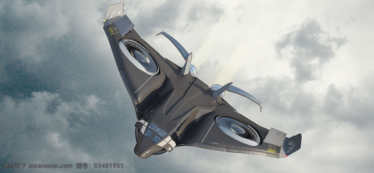 空中 飞行 飞机 产品 飞行器 概念设计 模型