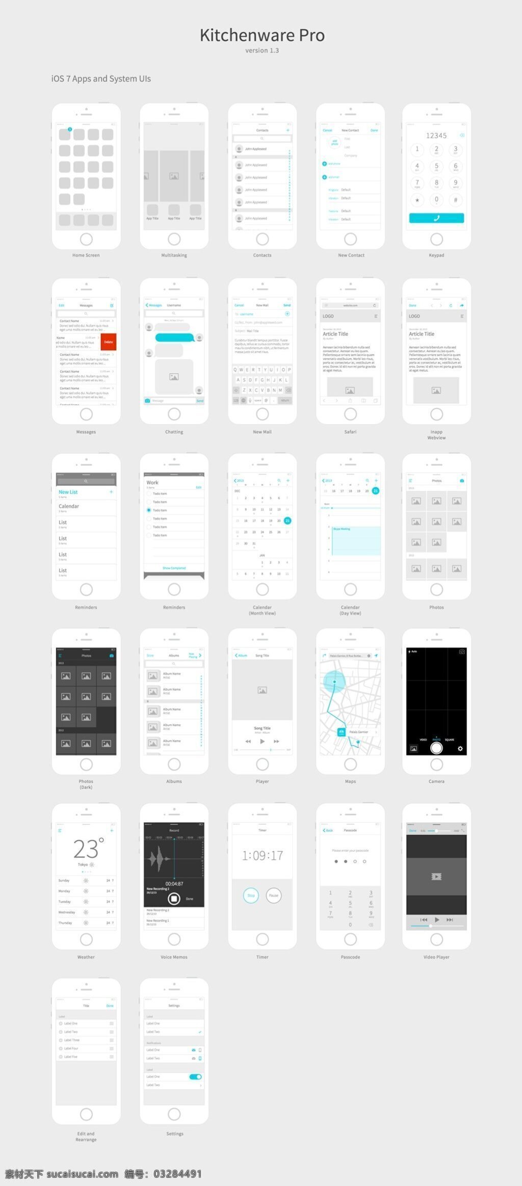 手机 app 界面 模板 合集 界面版式 版式设计 界面菜单 界面图片素材 app素材 扁平设计 app界面 app模板 白色