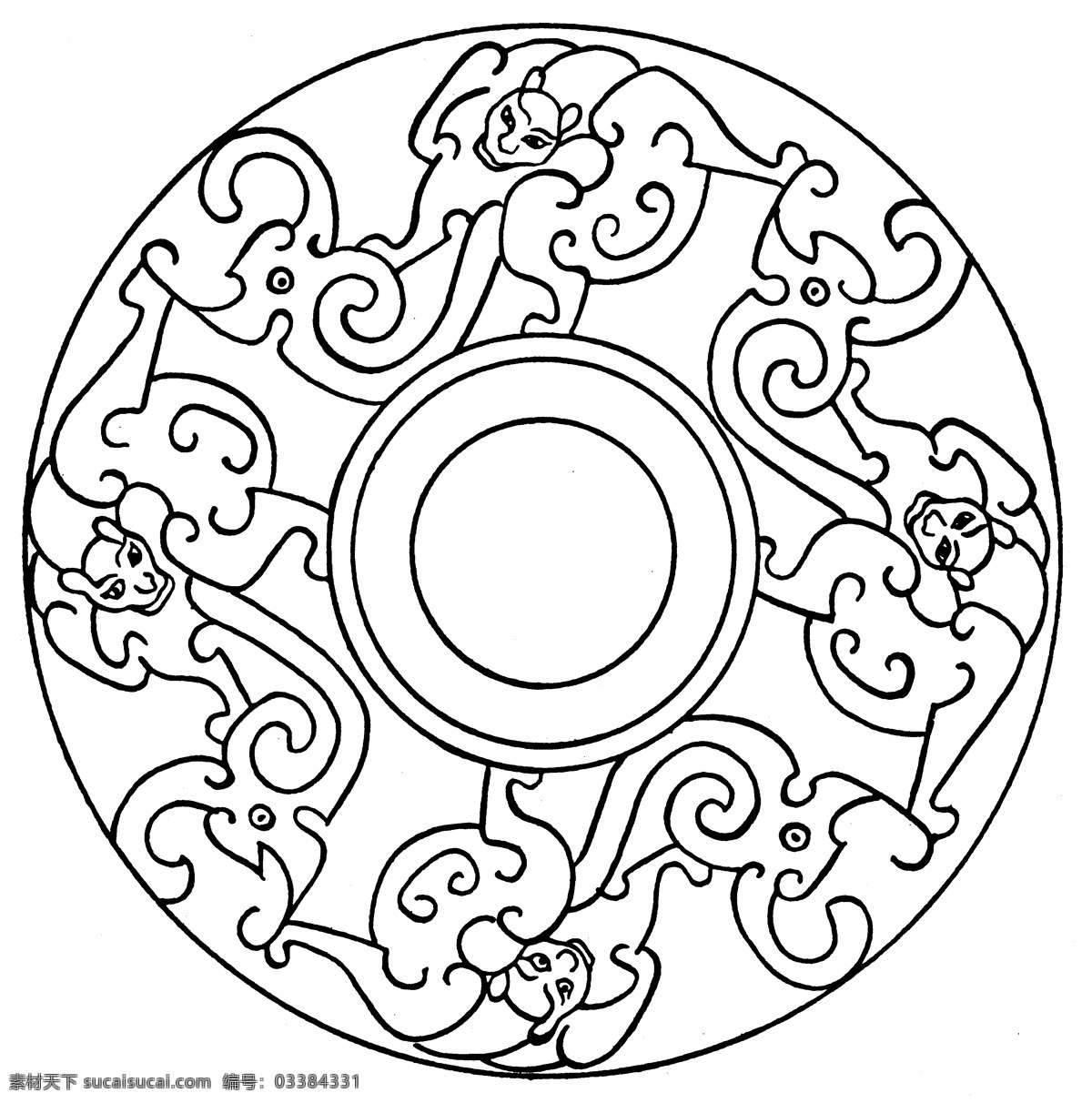 春秋战国图案 青铜器图案 中国 传统 图案 中国传统图案 设计素材 青铜纹饰 装饰图案 书画美术 白色