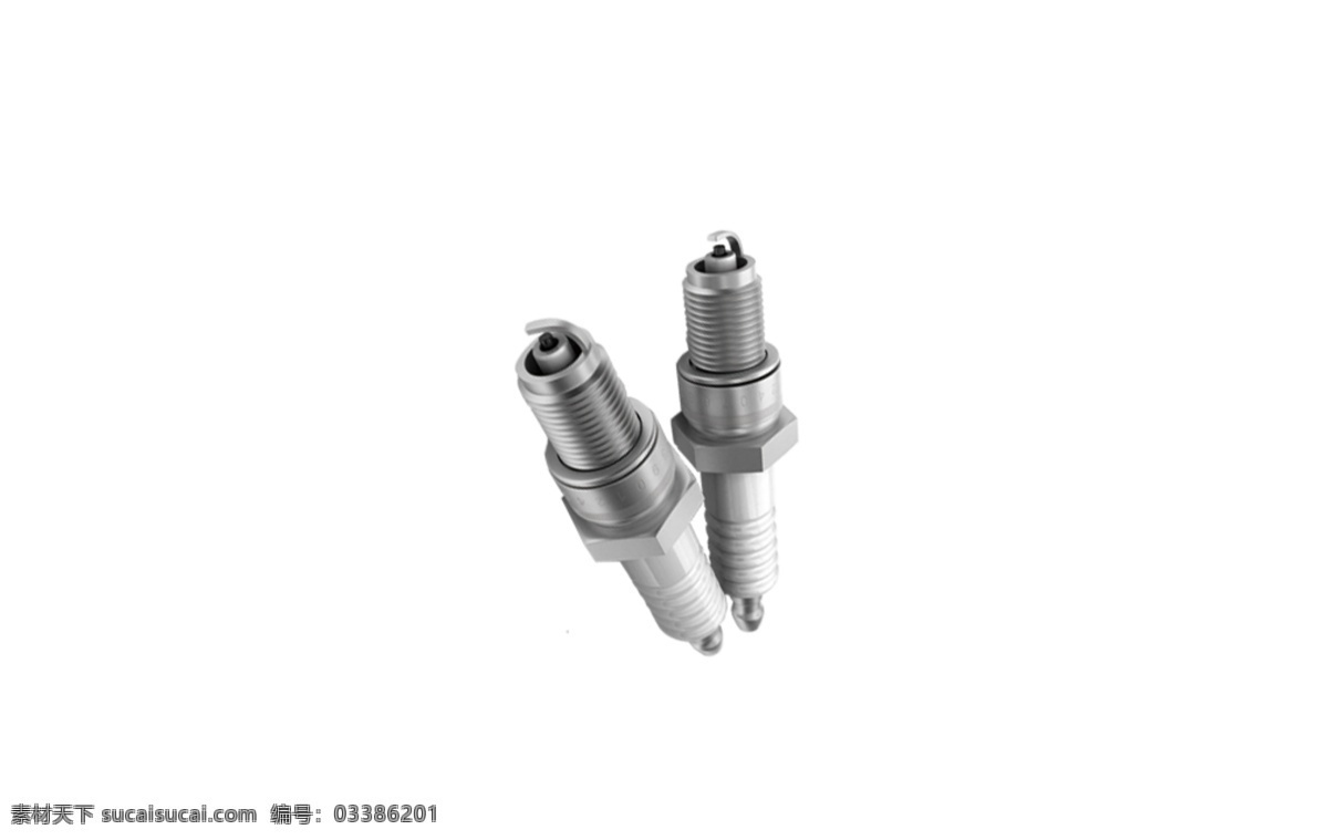 火花塞 汽车 配件 白色 文件 分层