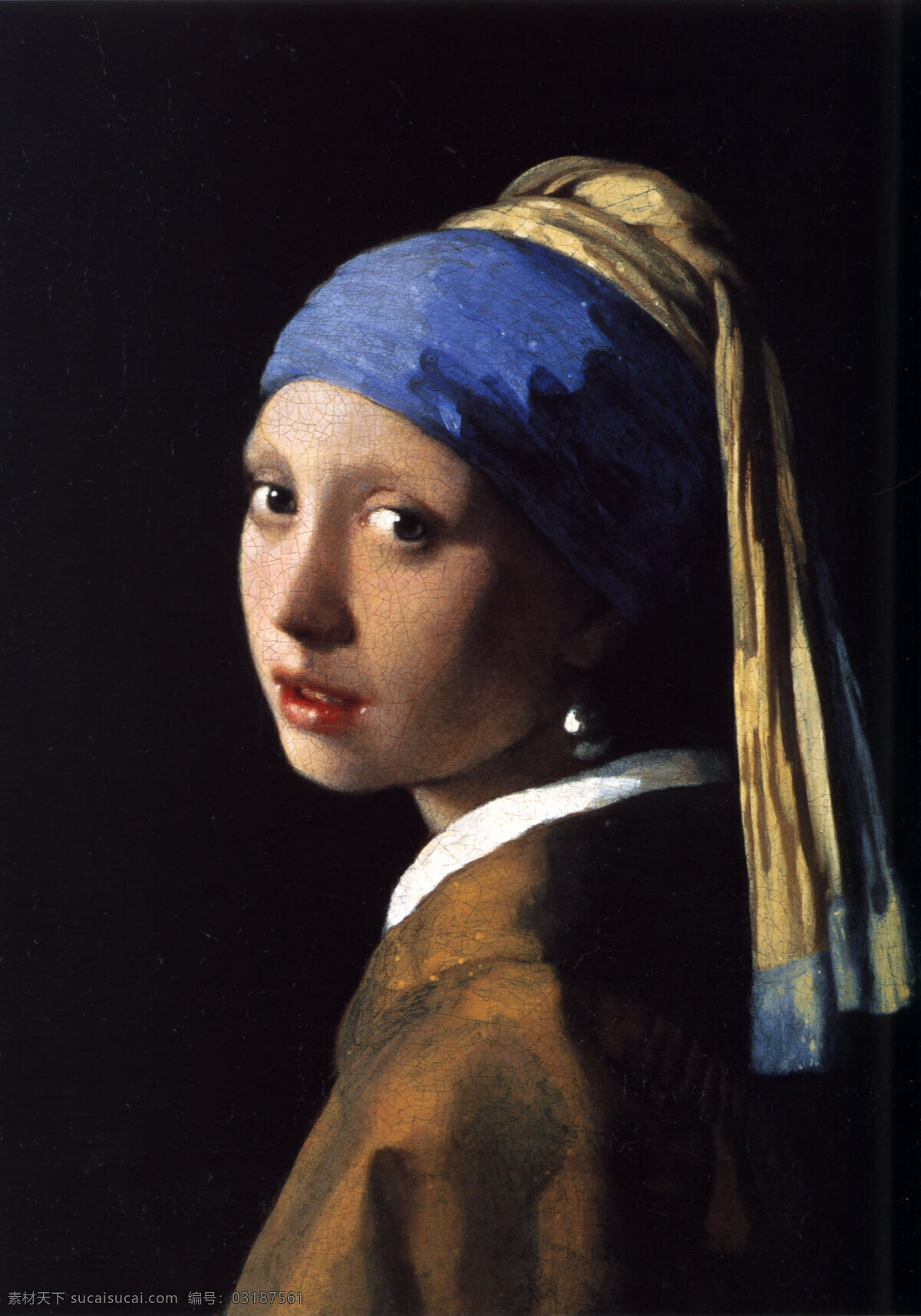 戴 珍珠 耳环 少女 jan vermeer 维梅尔 名画 油画 西方绘画 文艺复兴 绘画书法 文化艺术