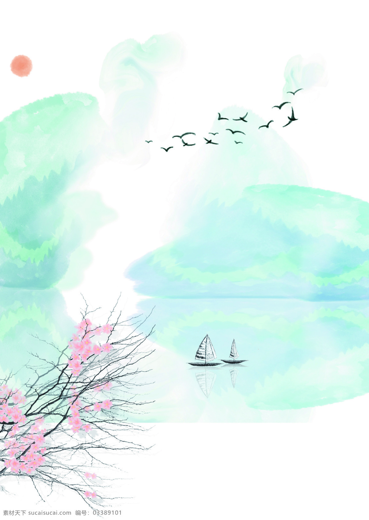 古风背景 水墨简约 中国风背景 水墨 水墨画 水墨背景 梅花 彩墨 背景 中国风 复古 山水 山水背景 怀旧 古风 古典 水墨山水 传统 广告背景