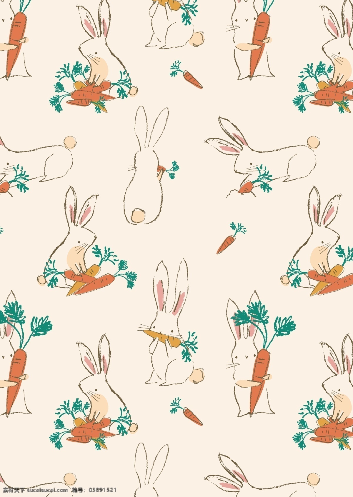 卡通兔子图片 大牌 卡通 兔子 萝卜 可爱兔子 分层