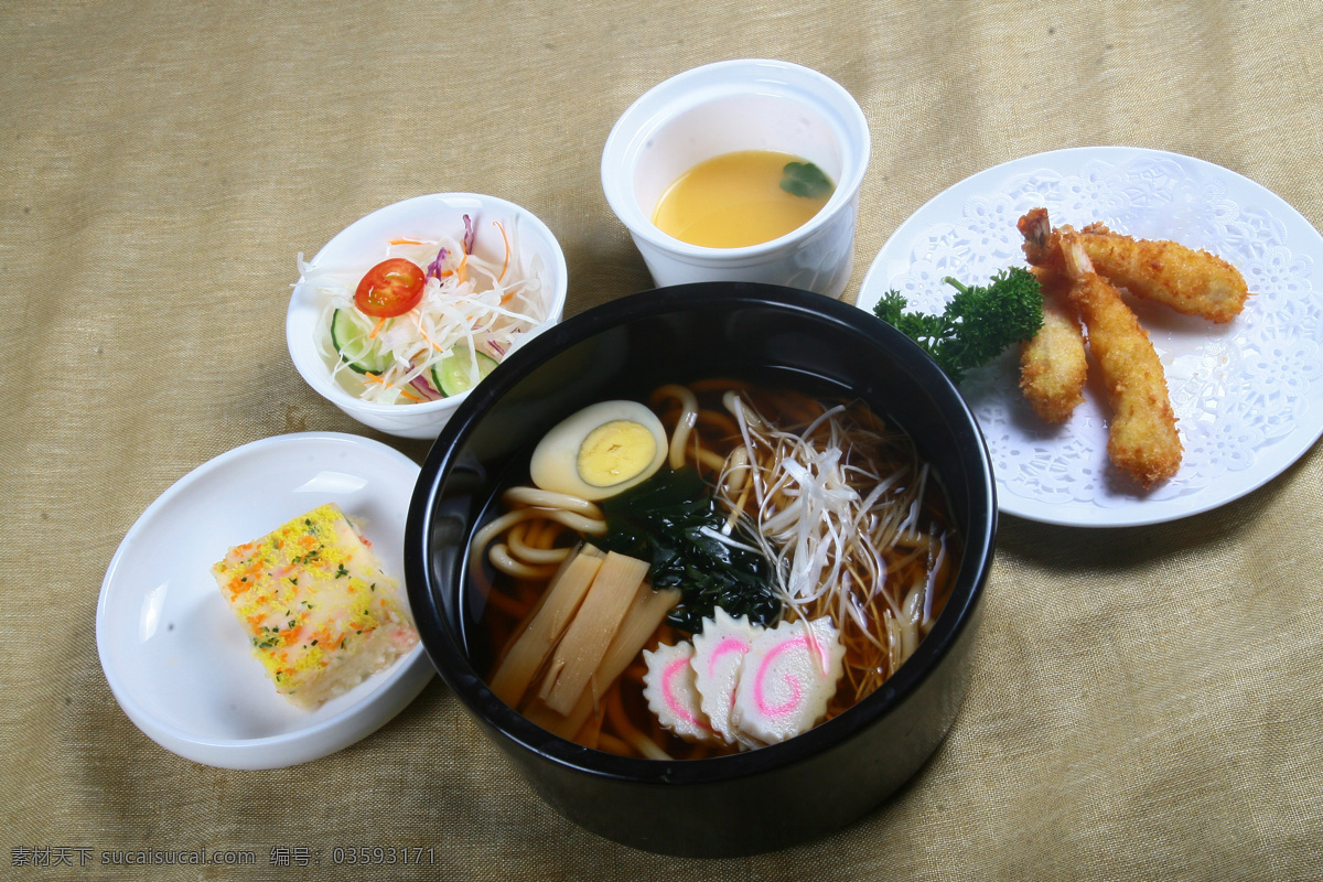 日式 套餐 乌 冬 乌冬面 日式乌冬面 西餐美食 餐饮美食 白色