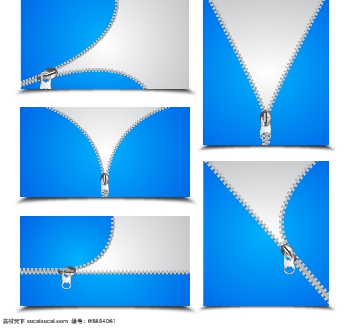 拉链行业 蓝色 金属 图形 元素 布料 拉链 元 滑 对象 图形元素 集合 拉 扣 白色