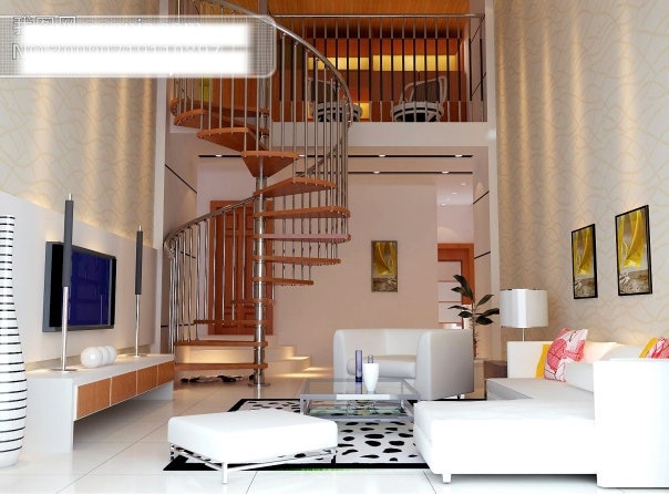 客厅效果图 3d免费下载 3d设计 3d设计图片 3d作品图片 设计图 室内设计 室内效果图 跃层 家居装饰素材