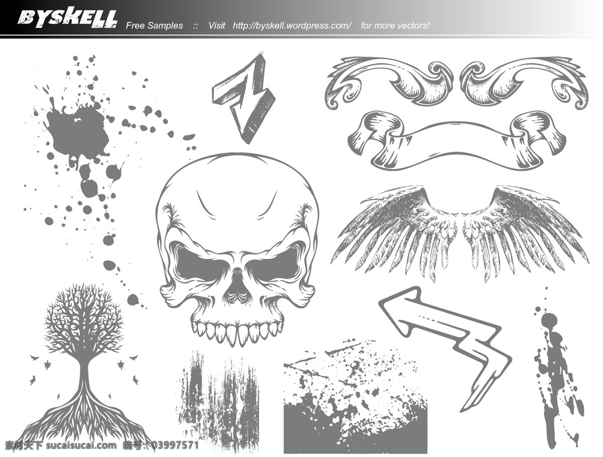 翅膀 黑白 横幅 花纹 箭头 骷髅 美术绘画 墨点 泼墨 手绘 矢量 模板下载 手绘花纹 树木 羽毛 铅笔画 素描 速写 艺术素材 文化艺术 psd源文件