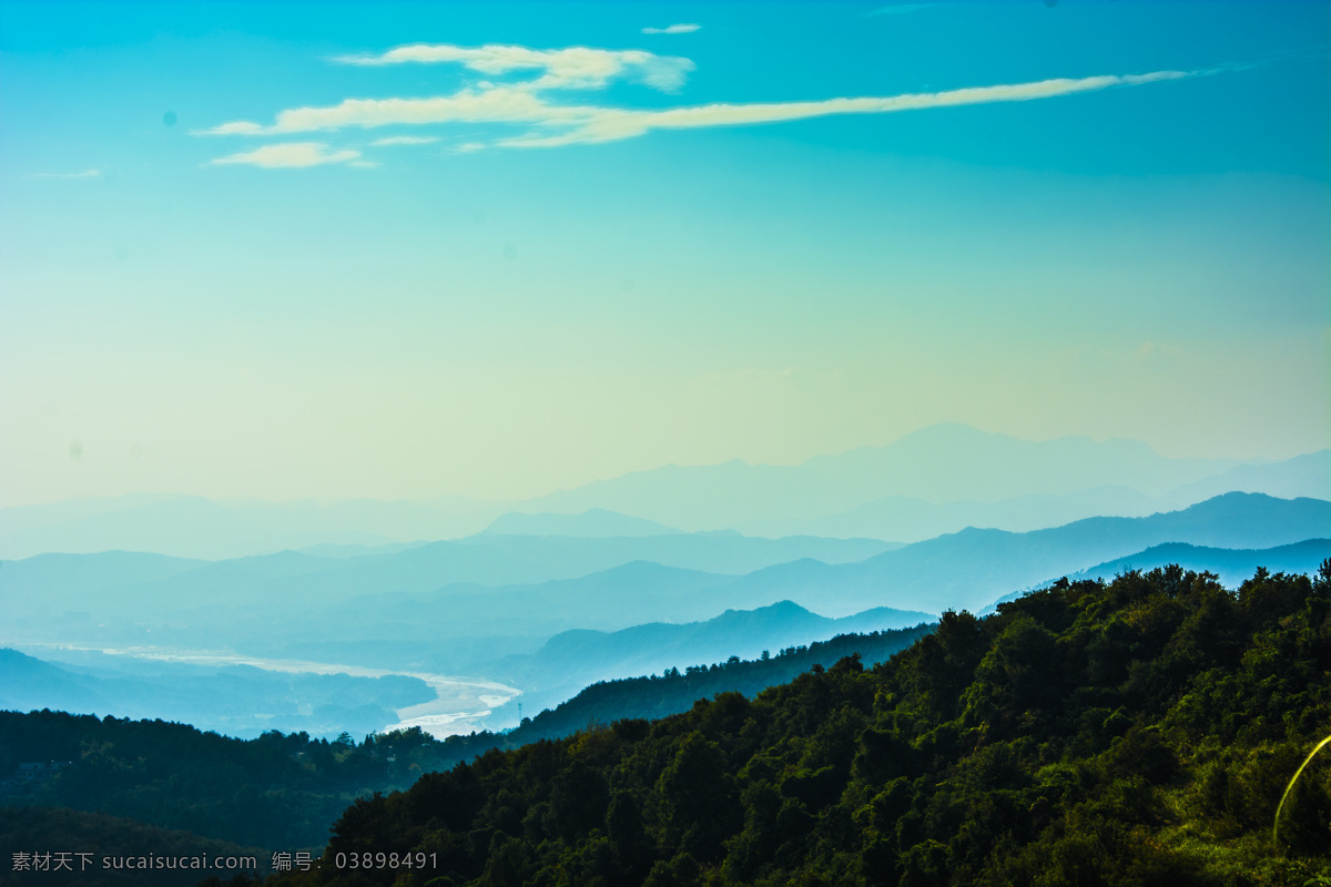 雄伟的大别山 风光 高山 雄伟 磅礡 壮阔 山水风景 自然景观