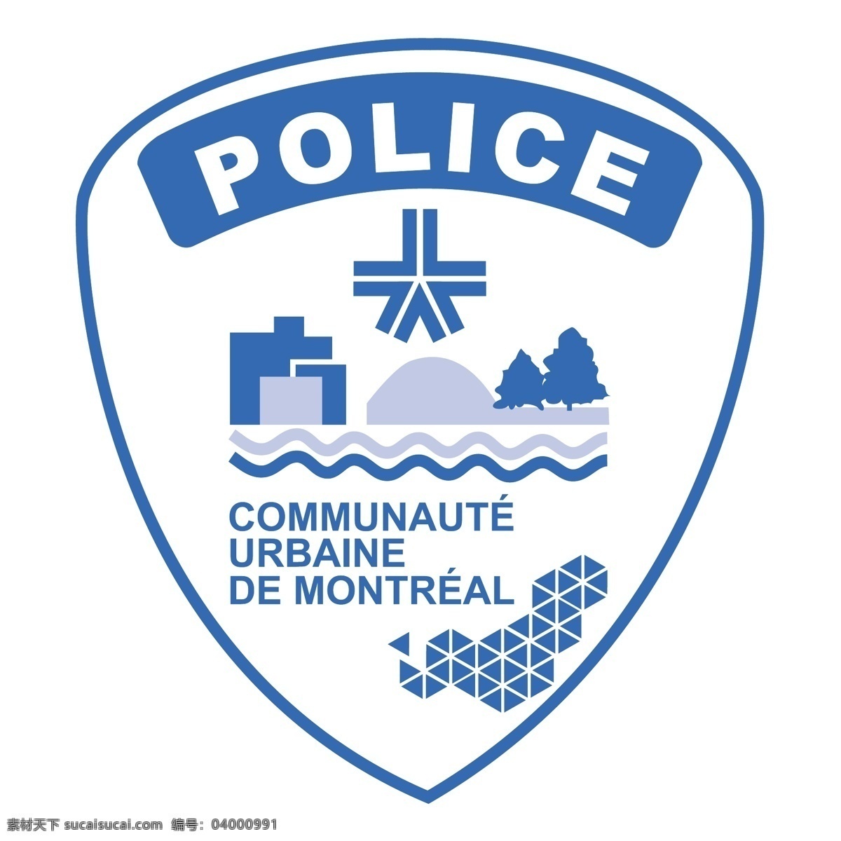 警察 de 蒙特利尔 免费 标志 标识 警 psd源文件 logo设计