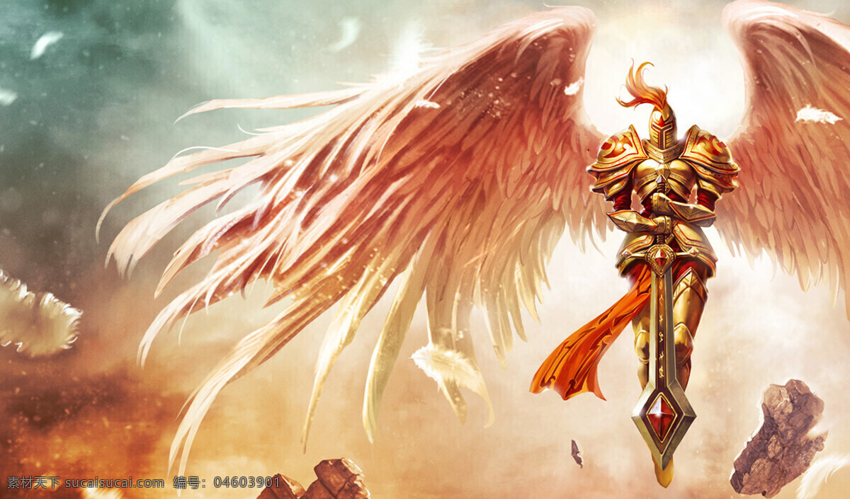翅膀 动画 动漫 动漫动画 天使 英雄联盟 审判 设计素材 模板下载 审判天使 凯尔 kayle