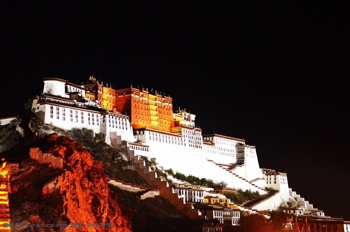 西藏 布达拉宫 藏区 山区 自然景观 自然风景