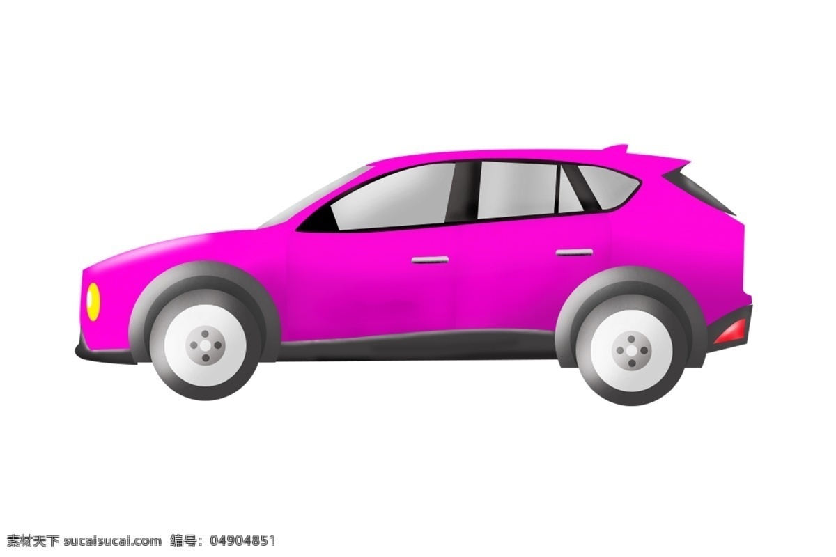 漂亮 紫色 汽车 插画 紫色汽车 一辆紫色汽车 漂亮的汽车 小轿车 紫色越野汽车 紫色汽车插画